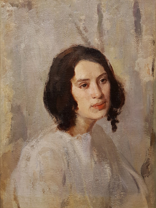 Беньков П.П. Портрет Т.А. Поповой. 1920-е