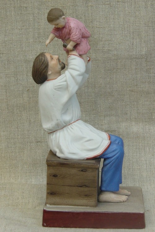 Скульптура «Крестьянин с ребенком».  1880-1890