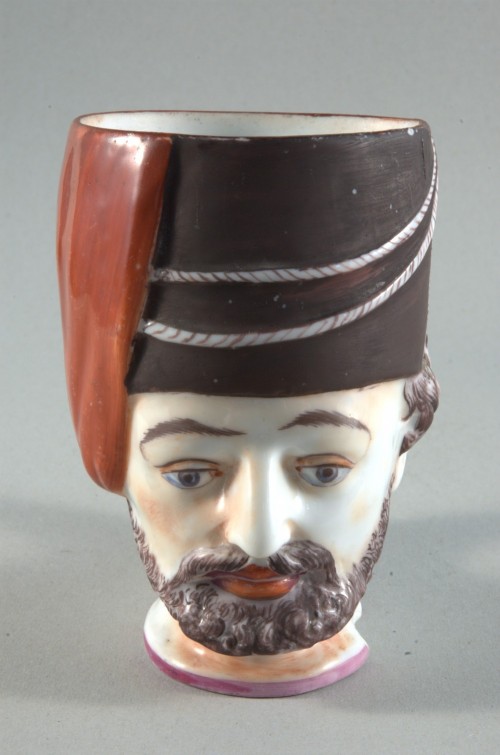 Кружка в виде головы казака. 1820- 1830