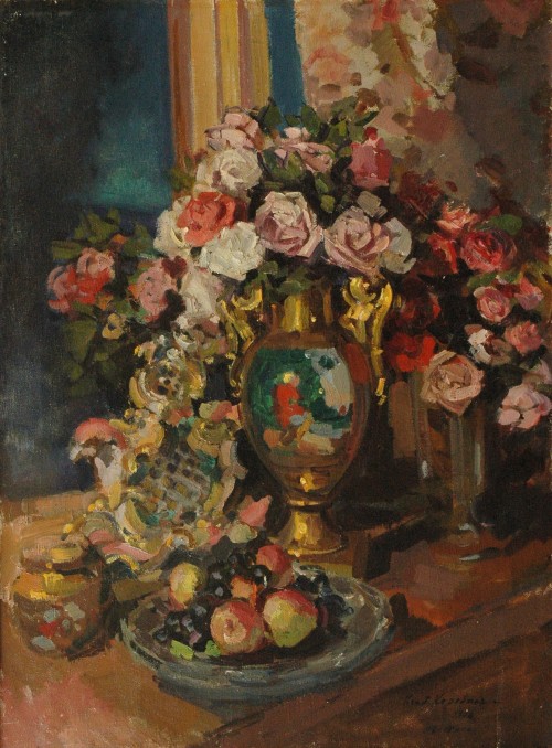 Коровин К. А.Натюрморт. Розы. 1916