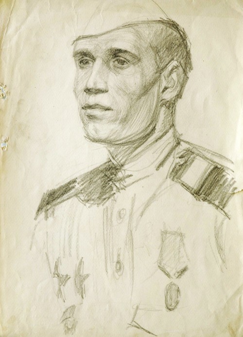 Рисунки военных лет Сергея Лывина (1923-2004)
