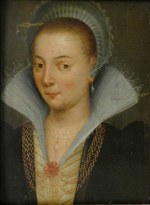 Нидерландский мастер XVI века. Портрет дамы.