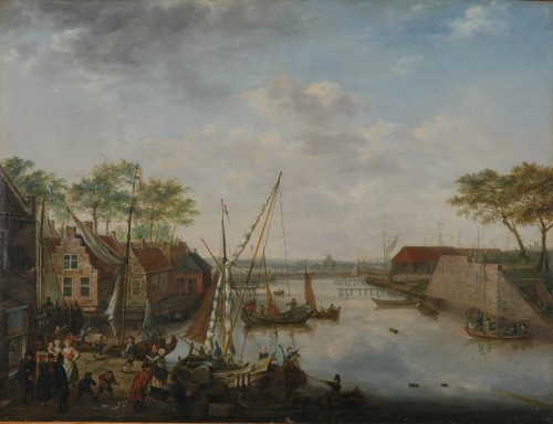 ВАССЕНБЕРГ Иоханн. На берегу гавани. 1734