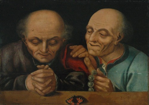 Нидерландский мастер XVI века. Богомольцы с бабочкой