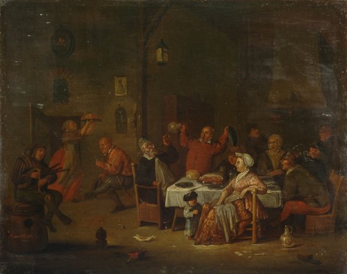 ХЕМСКЕРК Эгберт ван. Пирушка (Бобовый король). 1670-е – 1680-е (?)