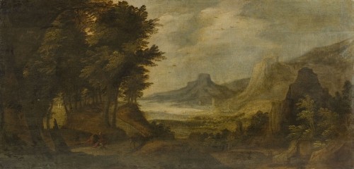 МОМПЕР Иос де (?) Пейзаж (Вид в горах). 1620-е (?)