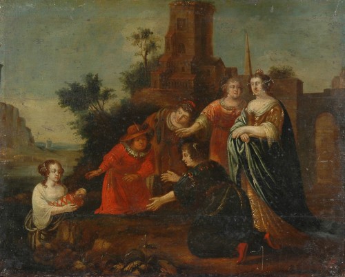 Фламандский мастер XVII века. Нахождение Моисея.