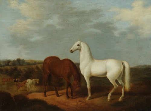 Голландский мастер второй половины XVII века. Лошади.