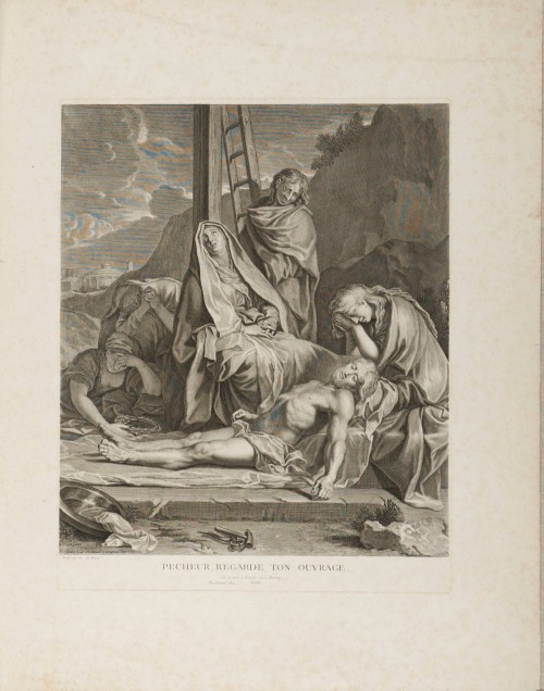 Русселе, Жиль - СНЯТИЕ С КРЕСТА. 1663 С картины Шарля Лебрена