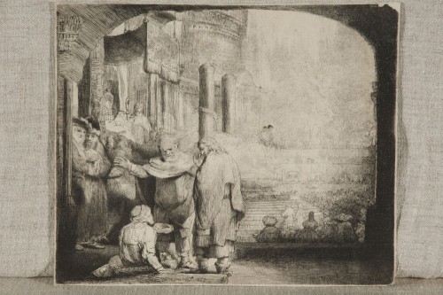 Рембрандт, Харменс ван Рейн - Петр и Иоанн у врат храма. 1659 