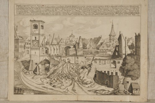 Краус, Иоган Ульрих - Вид на разрушенную церковь Св. Эгидия. 1696. 