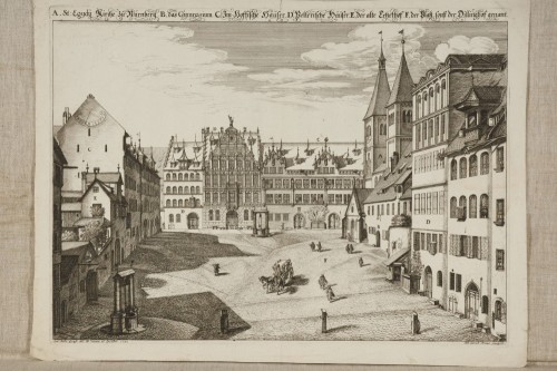 Краус, Иоган Ульрих - Коляска на площади св. Эгидия ( Дилинг – платц). 1682 