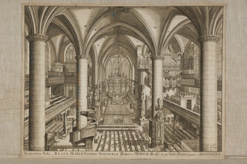Краус, Иоган Ульрих -  Перспектива храма Девы Марии. 1696   