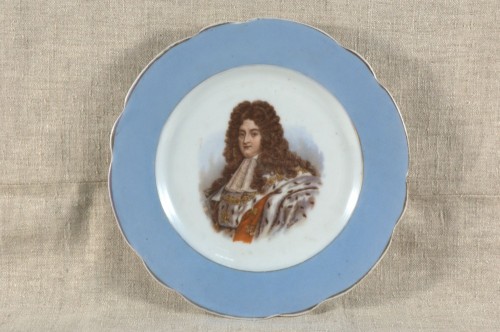 Тарелка с портретом Людовика XIV. 1850-е