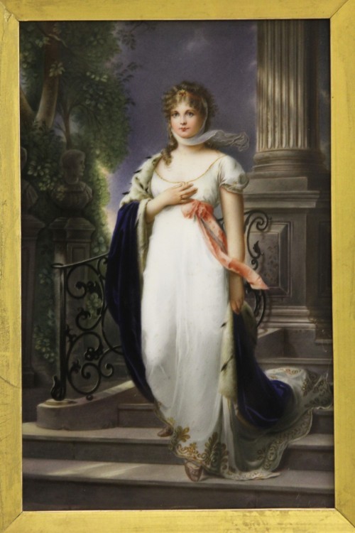 Пластина с портретом прусской королевы Луизы. Последняя четверть XIX в.