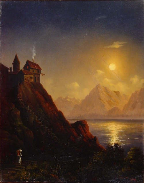Шульман В. К. Озеро в горах. 1849
