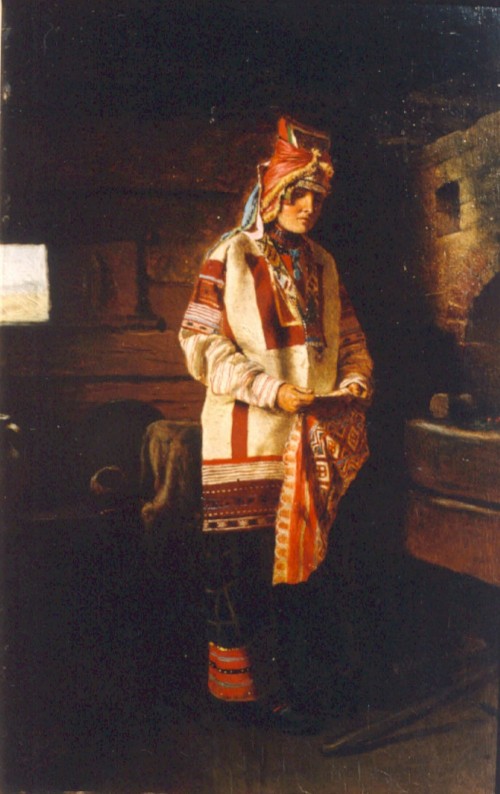 Клодт М. П. Девушка-мордовка. 1882