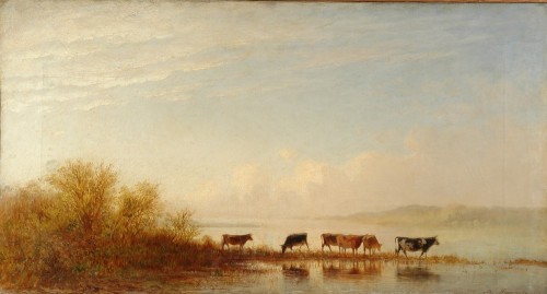 Резанов В. М. На водопое. (Стадо коров). 1868