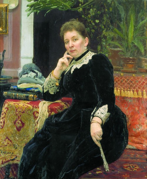 Репин И. Е.  Портрет Ольги Сергеевны Александровой-Гейнс (2-й вариант). 1890