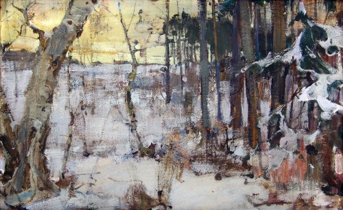 Фешин Н. И. Зимний пейзаж. 1917