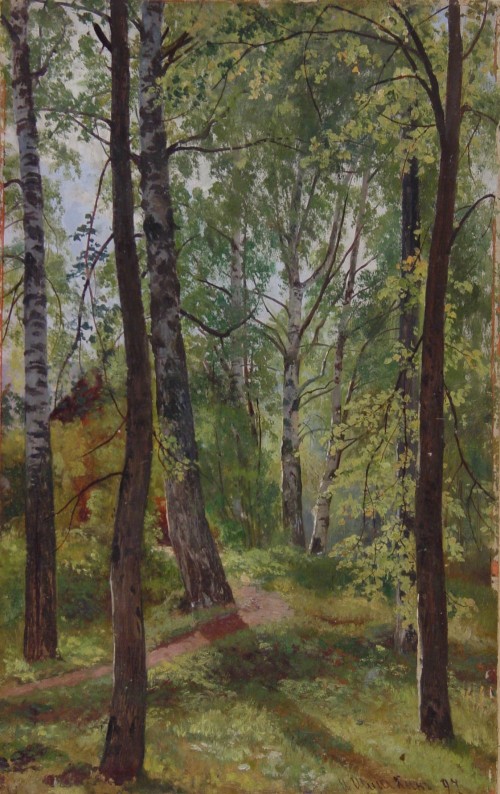 Шишкин И.И. (1832-1898) Лиственный лес. 1897 г. 