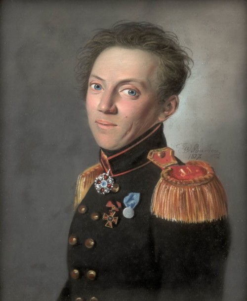 Барду Карл Вильгельм  (Bardou  Karl Wilhelm). 1750-е – после 1842      Портрет полковника Михаила Ивановича Яковлева. 1817 