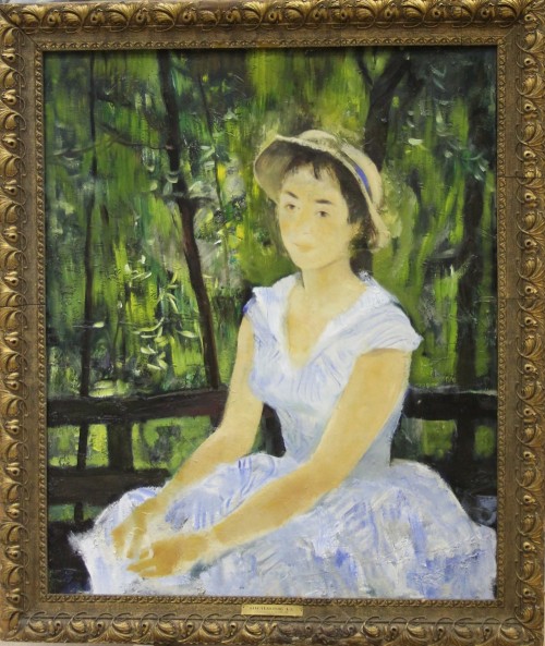 Мыльников Андрей Андреевич (г. р. 1919).Девочка в голубом.1959.холст,масло 