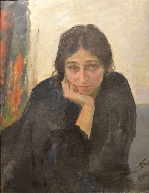Беньков П.П. 1879-1949 Портрет жены. 1926  Холст, масло
