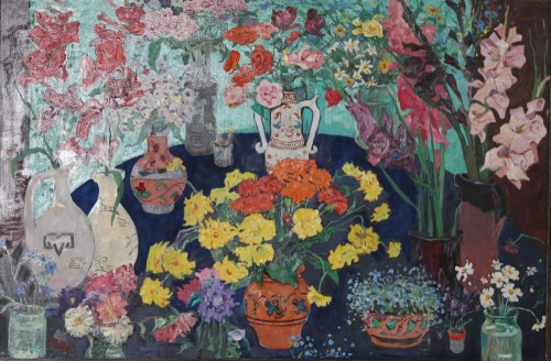 Зуев Е.В.1923-1989  Цветы. 1987 Холст, масло