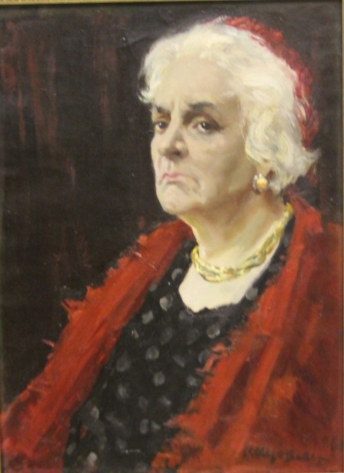 Куделькин В.И. 1911-1995 Портрет И.Ф.Шаляпиной-Бакшеевой. 1968 Холст, масло