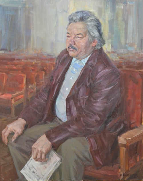 Куделькин В.И. 1911-1995 Портрет М.Х.Салижанова.1985  Холст, масло