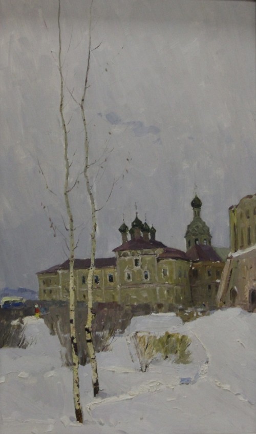 Лывин С.О. 1923-2000 Ивановский монастырь. 1956 Картон, масло
