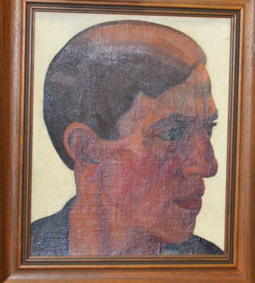 Платунова А.Г. 1896-1966 Портрет К.К.Чеботарева. 1925 Холст, картон, масло