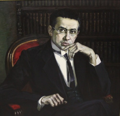 Симбирин Е.А. 1923-2000 Портрет Фатыха Амирхана. 1970-е Холст, масло