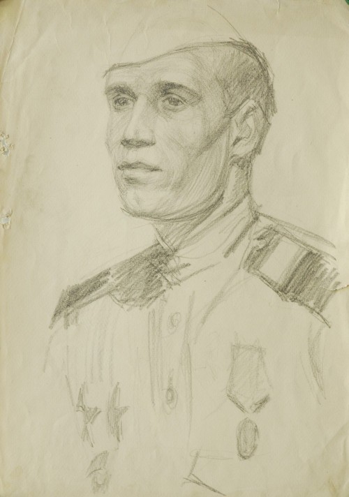 Мелентьев Г.Д. Портрет С. Лывина. 1945