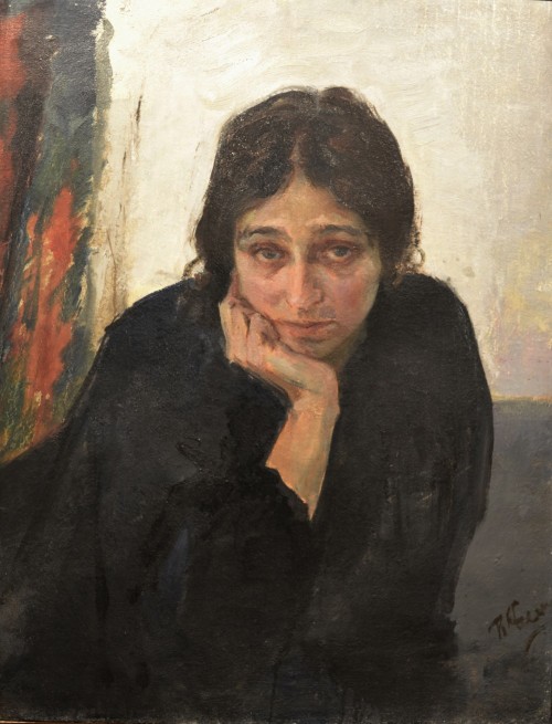 Беньков Павел Петрович. Портрет жены. 1926