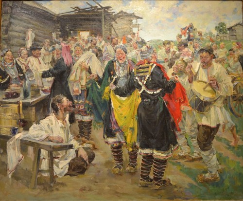 Тимофеев Василий Кириллович.  Марийская свадьба. 1929