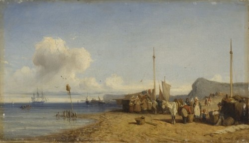 Казатти, Алессандро. На берегу моря. 1837 г. 